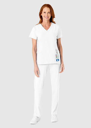 Wink Scrubs W123 Women's Elastic And Drawstring Waist Flat Front Double Cargo Panta