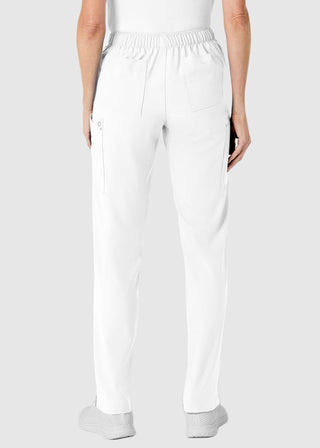 Wink Scrubs W123 Women's Elastic And Drawstring Waist Flat Front Double Cargo Panta