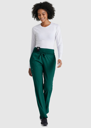 Barco One Women's Tall 5-Pocket Knit Waistband Flare Scrub Pant