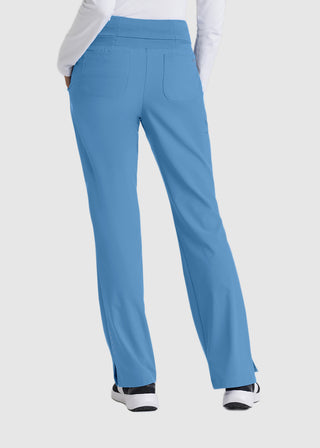 Barco One Women 5-Pocket Knit Waistband Flare Scrub Pant