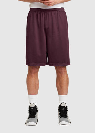 SportTek Men Long PosiCharge Classic Mesh Short