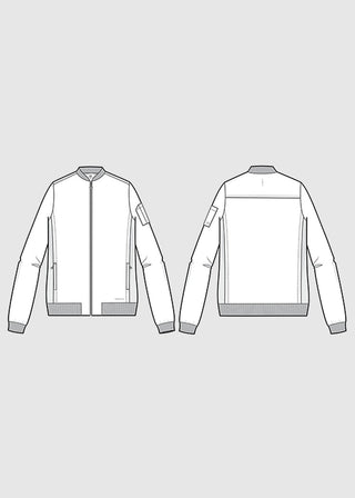 Healing Hands Men's Samuel Jacket Zip-Up Bomber Jacket