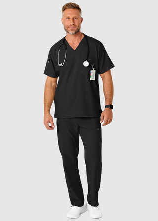 Wink Scrubs W123 Men's Flat Front Elastic Waist Cargo Pocket Petite Pant