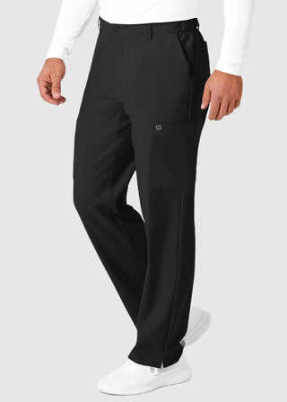 Wink Scrubs W123 Men's Flat Front Elastic Waist Cargo Pocket Petite Pant