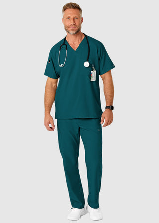 Wink Scrubs W123 Men's Flat Front Elastic Waist Cargo Pocket Petite Pant