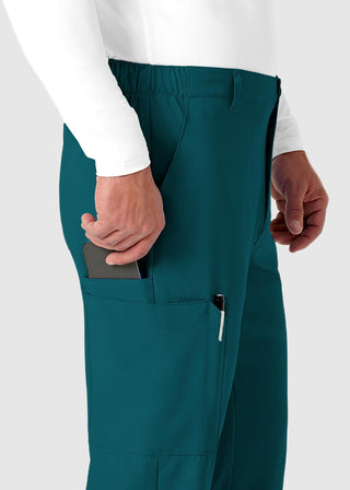 Wink Scrubs W123 Men's Flat Front Elastic Waist Cargo Pocket Pant