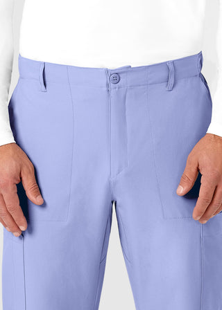 Wink Scrubs W123 Men's Flat Front Elastic Waist Cargo Pocket Petite Pant