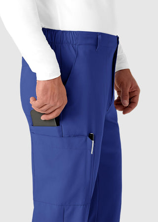 Wink Scrubs W123 Men's Flat Front Elastic Waist Cargo Pocket Petite Pant