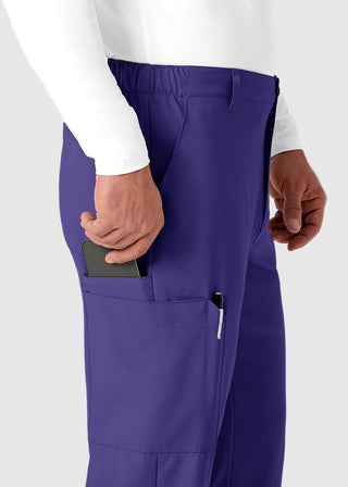 Wink Scrubs W123 Men's Flat Front Elastic Waist Cargo Pocket Tall Pant