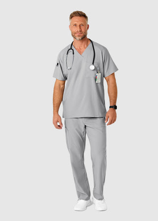 Wink Scrubs W123 Men's Flat Front Elastic Waist Cargo Pocket Petite Pant