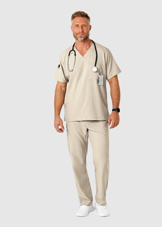 Wink Scrubs W123 Men's Flat Front Elastic Waist Cargo Pocket Tall Pant