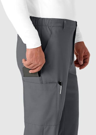Wink Scrubs W123 Men's Flat Front Elastic Waist Cargo Pocket Pant
