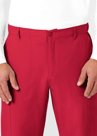Wink Scrubs W123 Men's Flat Front Elastic Waist Cargo Pocket Petite Pant