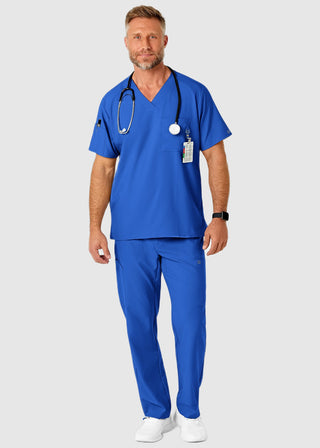 Wink Scrubs W123 Men's Flat Front Elastic Waist Cargo Pocket Pant