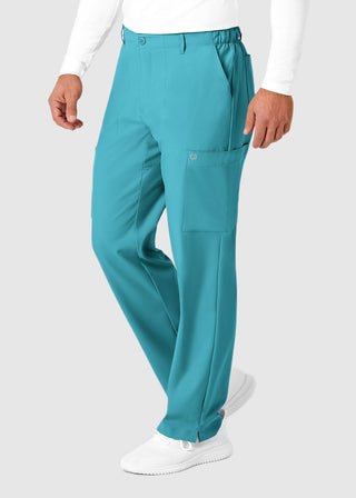 Wink Scrubs W123 Men's Flat Front Elastic Waist Cargo Pocket Petite Pant