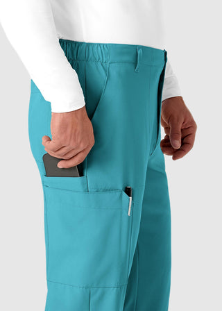 Wink Scrubs W123 Men's Flat Front Elastic Waist Cargo Pocket Tall Pant
