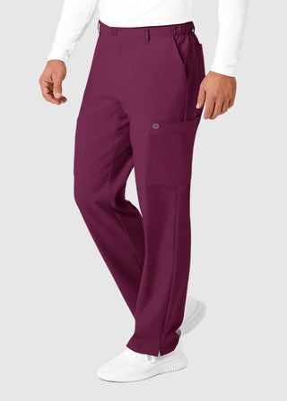 Wink Scrubs W123 Men's Flat Front Elastic Waist Cargo Pocket Pant