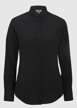 Edwards Women's Batiste Banded Collar Shirt