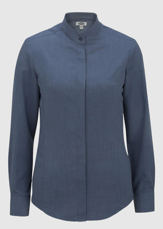 Edwards Women's Batiste Banded Collar Shirt