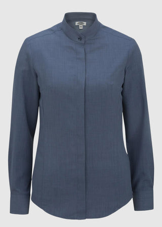 Edwards Women's Batiste Banded Collar Shirt