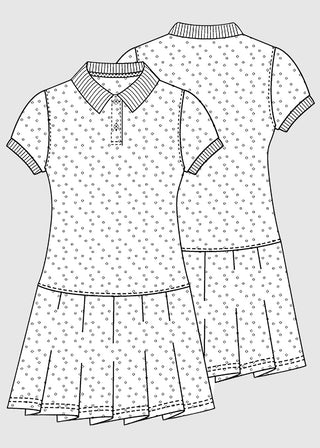 Classroom Pique Knit Polo Dress