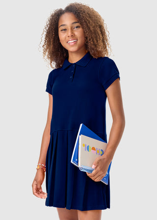 Classroom Pique Knit Polo Dress