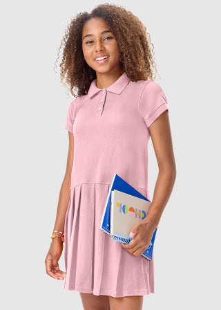 Classroom Pique Knit Polo Dress