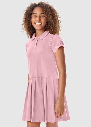 Classroom Pique Knit Polo Dress