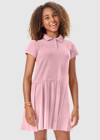 Classroom Pique Knit Polo Dress