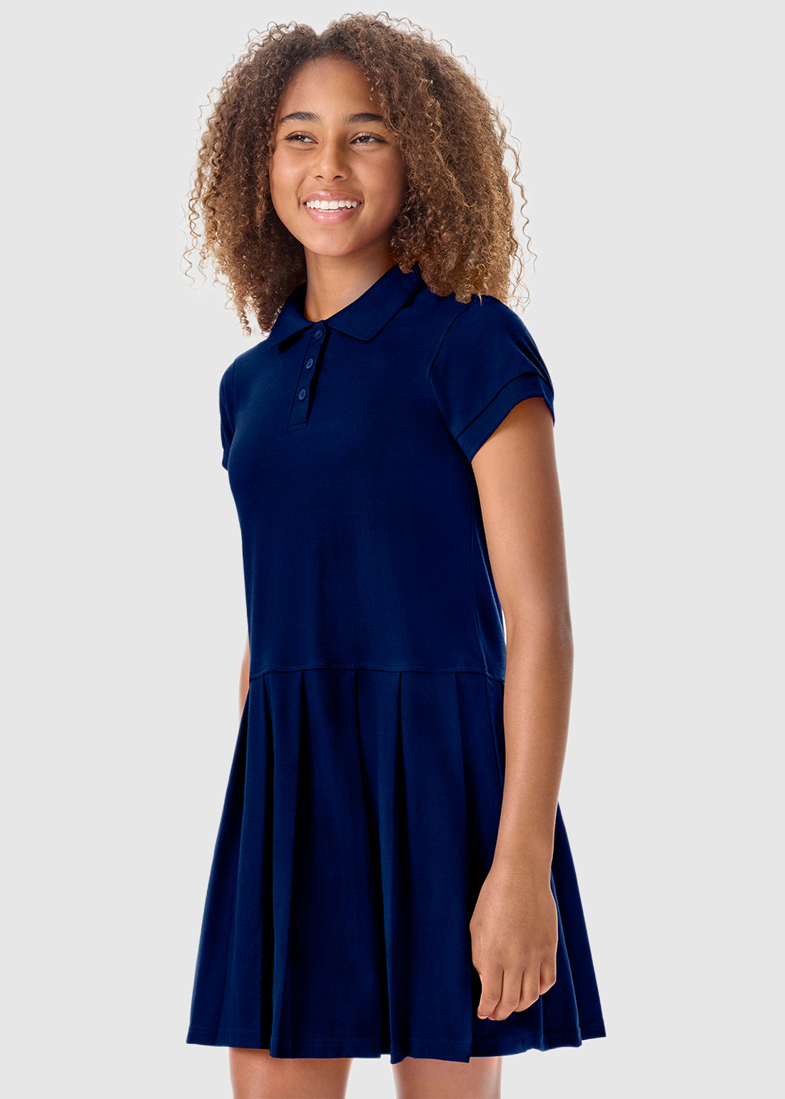 Classroom Uniforms 54122 Girls Pique Polo Dress - SS Light Blue, XS Classroom Uniforms 54122 Girls Pique Polo Dress - SS Light Blue, XS