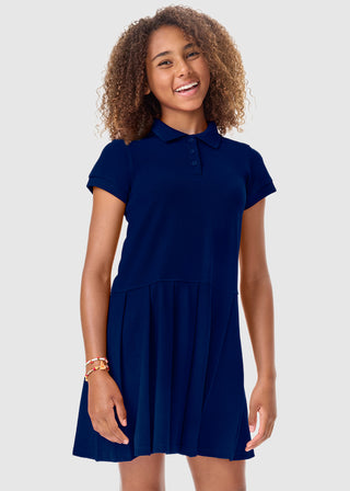 Classroom Uniforms Girl's Short Sleeve Pique Polo Dress