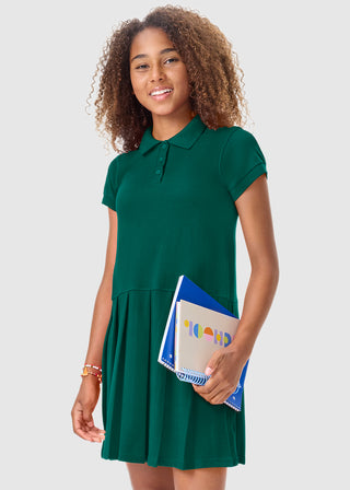 Classroom Uniforms 54122 Girls Pique Polo Dress - SS Light Blue, XS Classroom Uniforms 54122 Girls Pique Polo Dress - SS Light Blue, XS