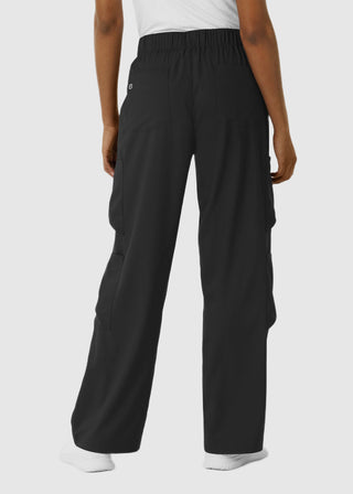 Wink Scrubs Boundless Women's Classic Wide Leg Double Cargo Scrub Petite Pant