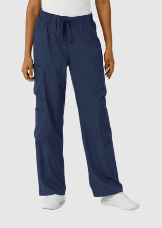 Wink Scrubs Boundless Women's Classic Wide Leg Double Cargo Scrub Petite Pant