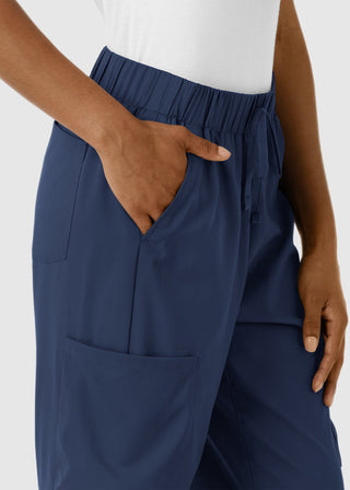 Wink Scrubs Boundless Women's Classic Wide Leg Double Cargo Scrub Petite Pant
