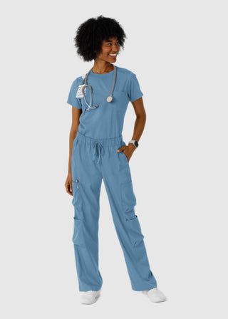 Wink Scrubs Boundless Women's Classic Wide Leg Double Cargo Scrub Pant