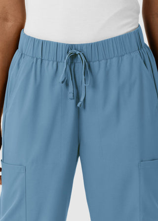 Wink Scrubs Boundless Women's Classic Wide Leg Double Cargo Scrub Petite Pant