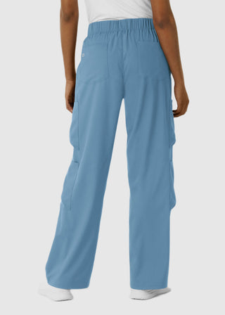 Wink Scrubs Boundless Women's Classic Wide Leg Double Cargo Scrub Petite Pant