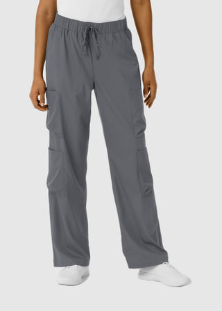 Wink Scrubs Boundless Women's Classic Wide Leg Double Cargo Scrub Petite Pant