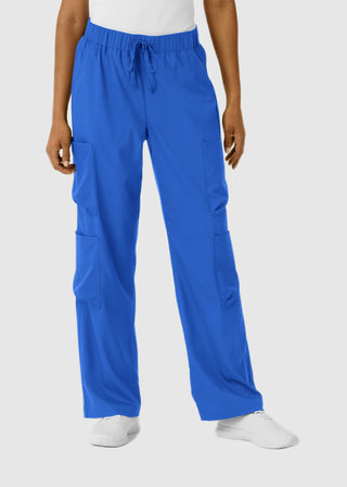 Wink Scrubs Boundless Women's Classic Wide Leg Double Cargo Scrub Petite Pant