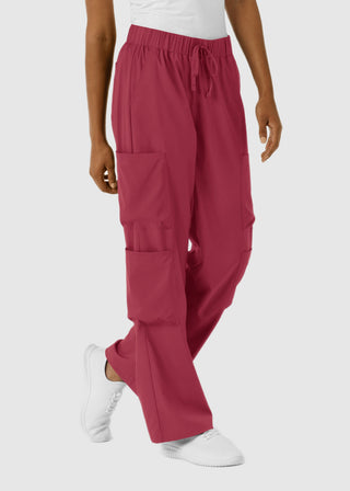 Wink Scrubs Boundless Women's Classic Wide Leg Double Cargo Scrub Petite Pant