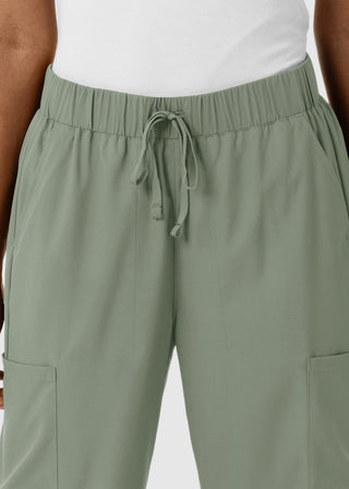 Wink Scrubs Boundless Women's Classic Wide Leg Double Cargo Scrub Petite Pant