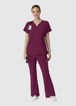 Wink Scrubs Wink RENEW Women's Cargo Flare Scrub Petite Pant