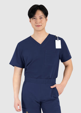 Maevn Matrix Men's Contrast Piping V-Neck Top