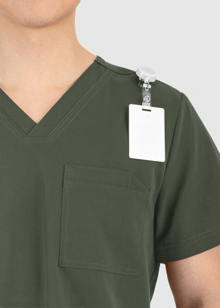 Maevn Matrix Men's Contrast Piping V-Neck Top