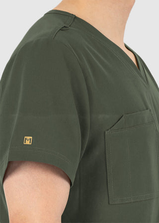 Maevn Matrix Men's Contrast Piping V-Neck Top