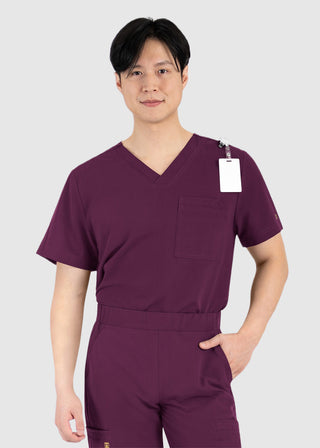 Maevn Matrix Men's Contrast Piping V-Neck Top