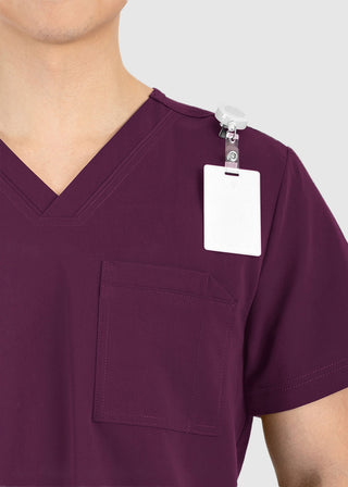 Maevn Matrix Men's Contrast Piping V-Neck Top