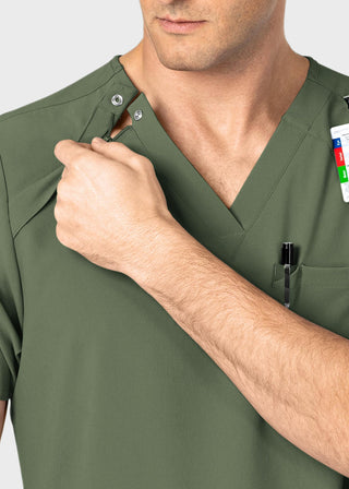 Wink Scrubs wink Renew Men's EZ Zip Scrub Top