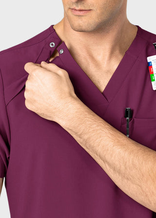 Wink Scrubs wink Renew Men's EZ Zip Scrub Top